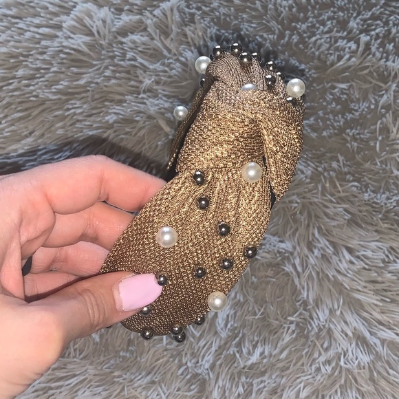 New light brown pearls headband - Picture 3 of 6